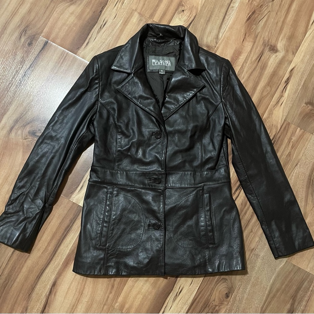 Vintage Wilsons Leather Biker Jacket sz S